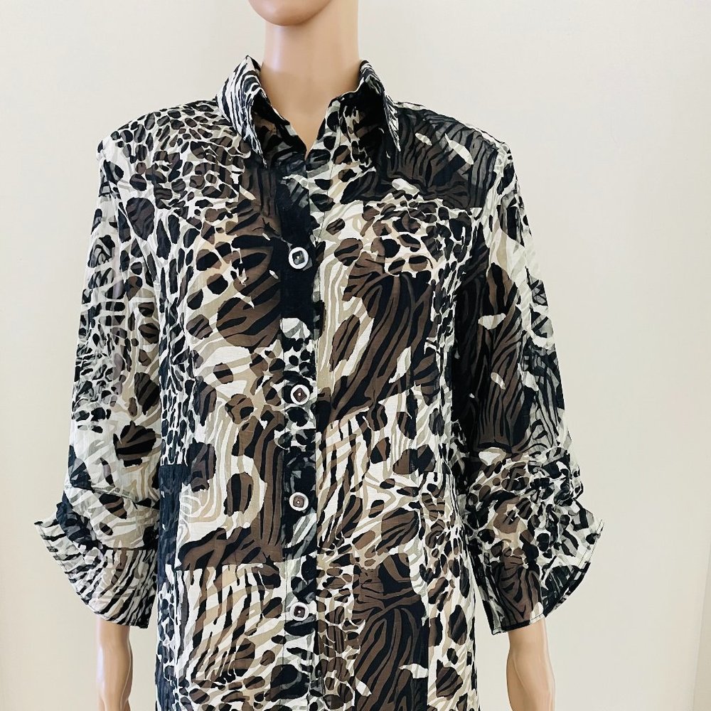 Du Jour Eilleurs Women's Tunic Size US 12, UK 16 Viscose Blend